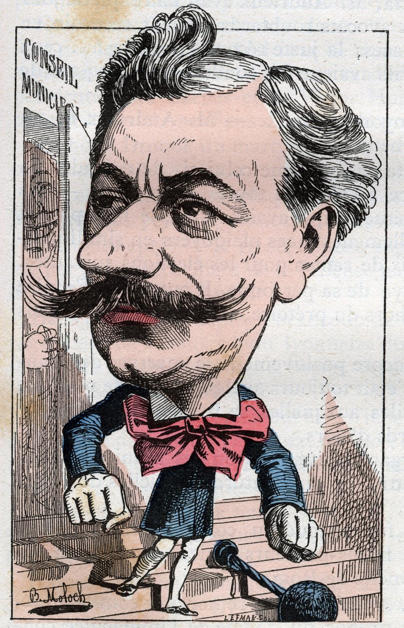Porträtt av Louis Andrieux (1840-1931), fransk advokat och politiker av Moloch