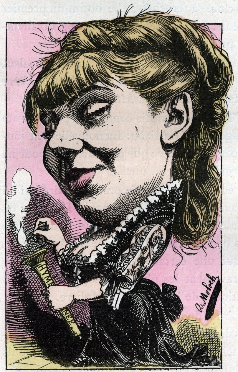 Porträtt av Sophie Croizette (1847-1901), societary of the Comedie-Francaise av Moloch