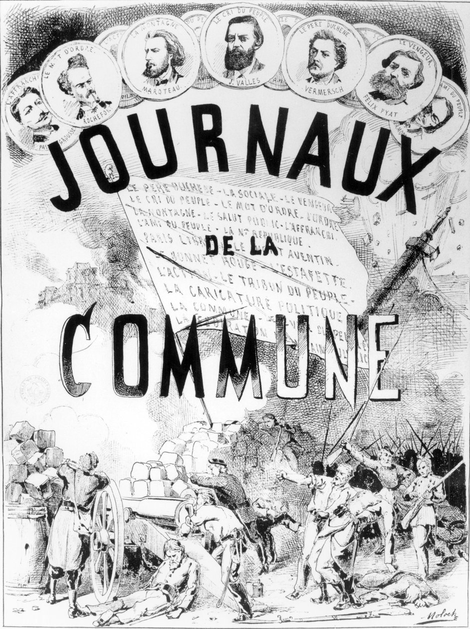 Tidningar från kommunen i Paris 1870-71 av Moloch