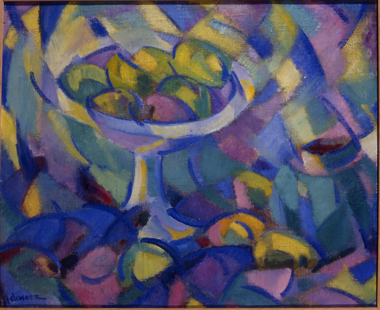 Fruktstilleben, ca 1913-14 (olja på duk) av Mommie Schwarz