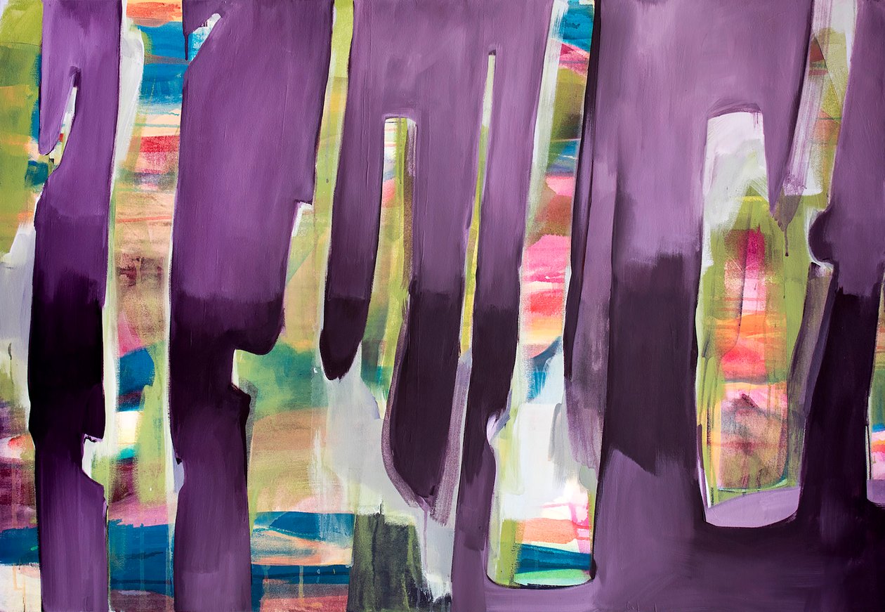 Ghost Limb, 2019 (akryl på duk) av Monica Perez Vega