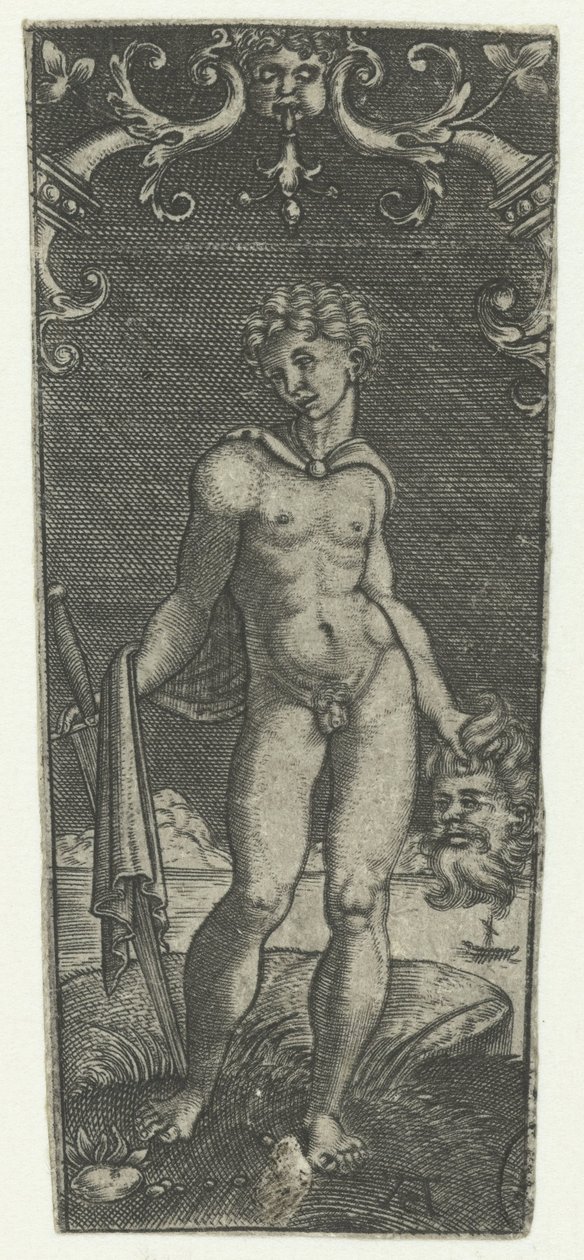David med Goliats huvud av Monogrammist AC