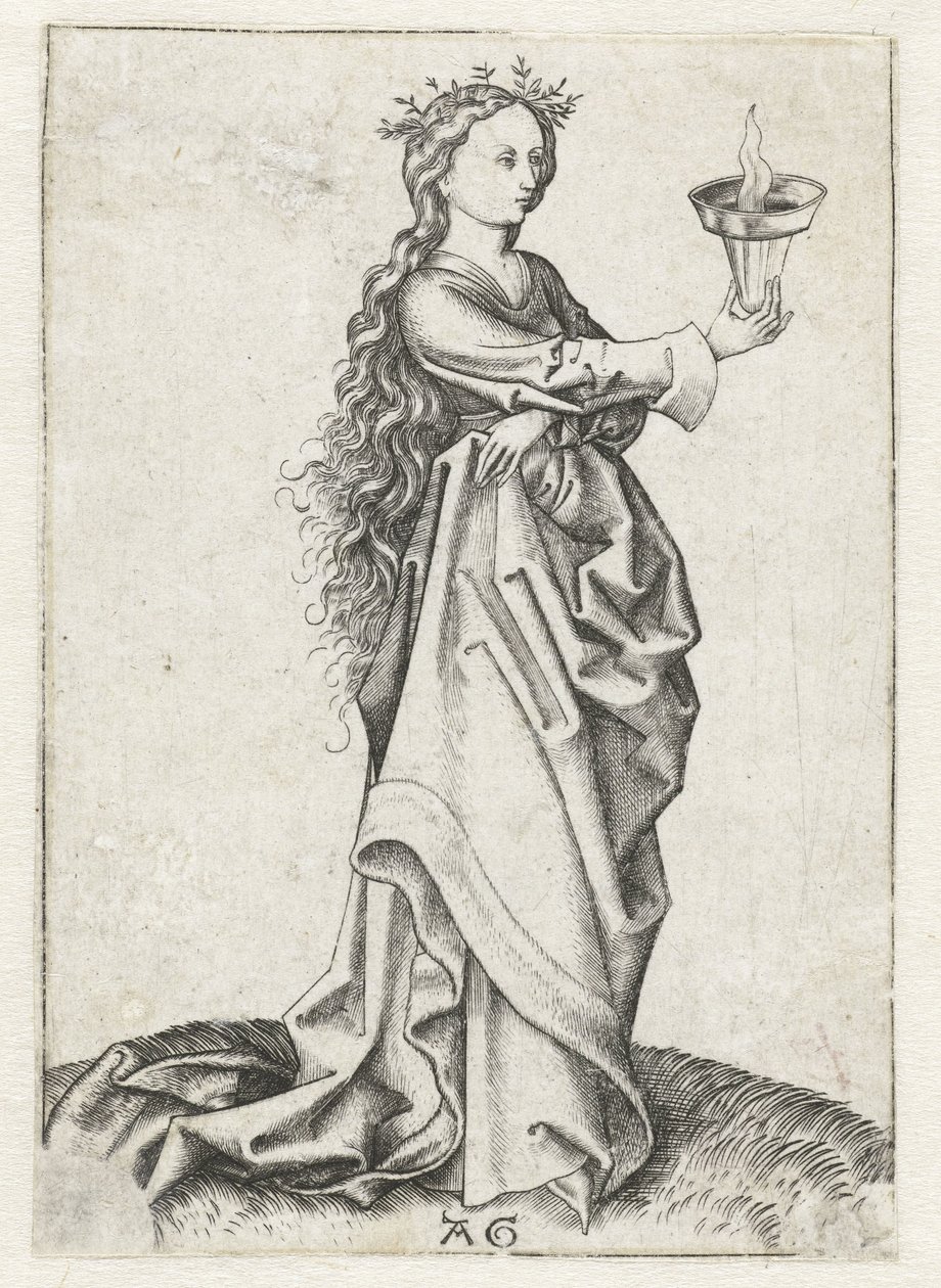 Den tredje visa jungfrun Five Wise and Five Foolish Virgins (serietitel) av Monogrammist AG