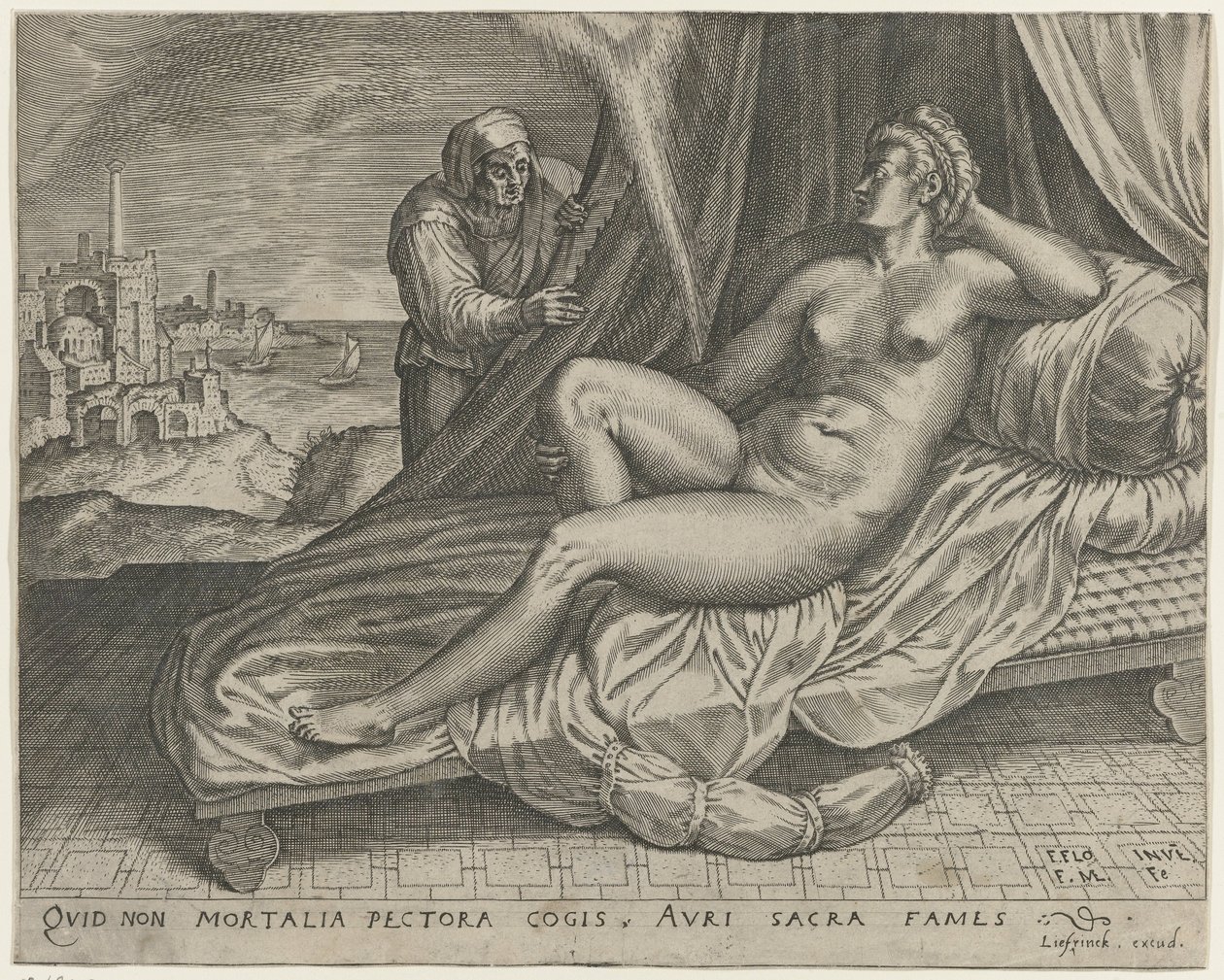 Jupiter och Danaë av Monogrammist FME