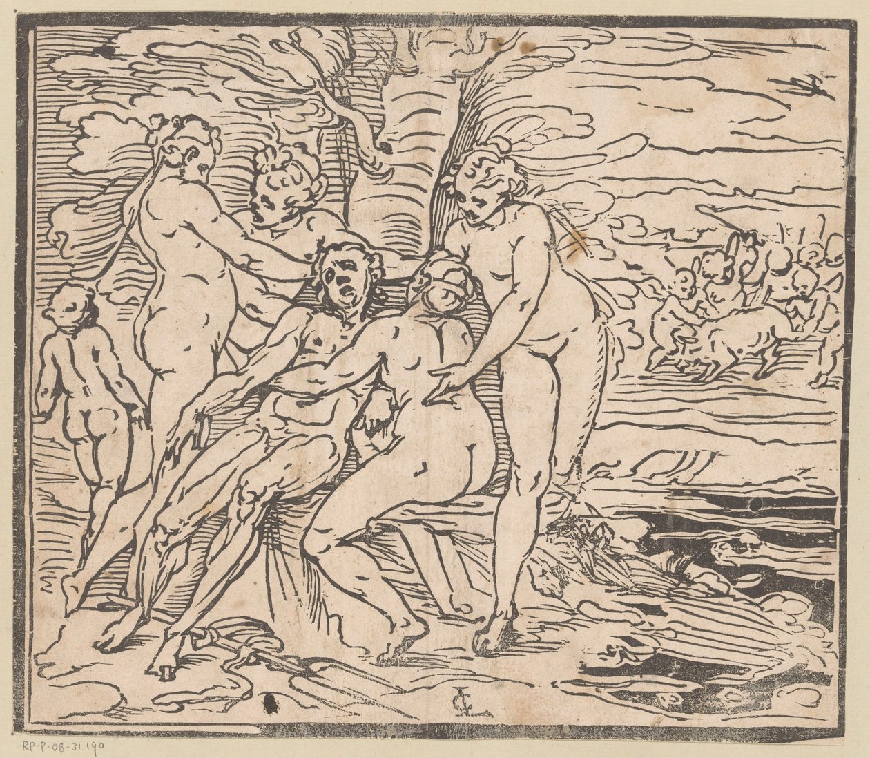 Venus sörjer Adonis död av Monogrammist GGN (attributed to)