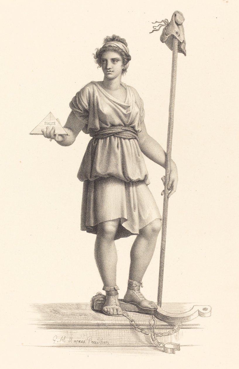 den franska republiken av Monogrammist G.H. after Pierre Paul Prud
