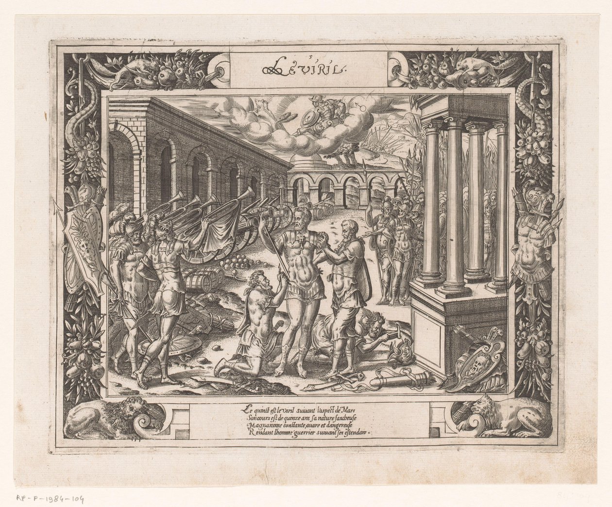Medeltiden under Mars inflytande Le Viril (titel på objekt) Seven Ages of Man (serietitel) Les Figvres Et Povrtraictz Des Sept Aages De L