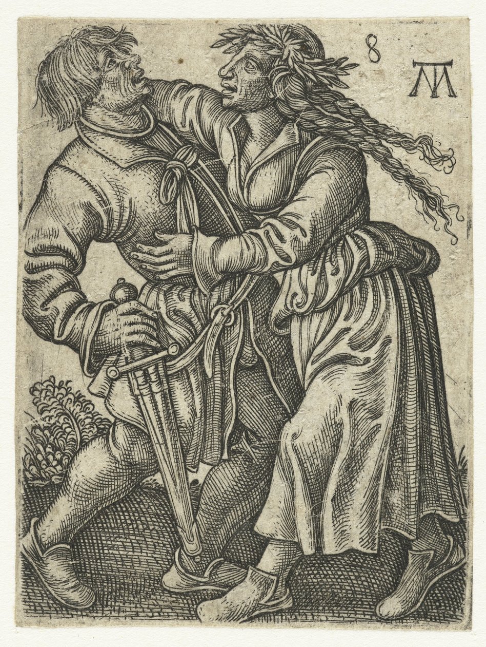 dansande gårdspar Dancing Peasants (serietitel) av Monogrammist MT