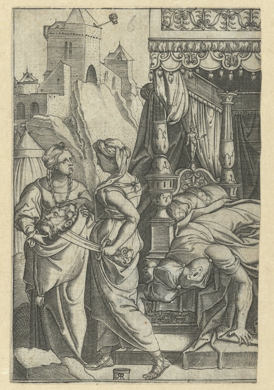 Judith med huvudet av Holofernes av Monogrammist RR