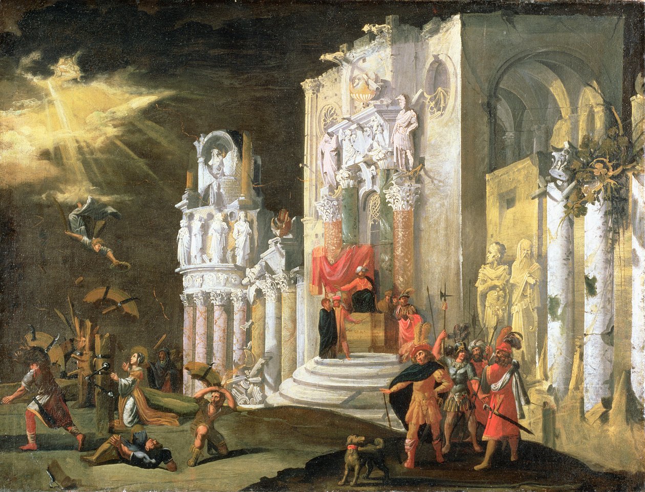 St. Katarinas martyrskap, 1600-talet av Monsu Desiderio