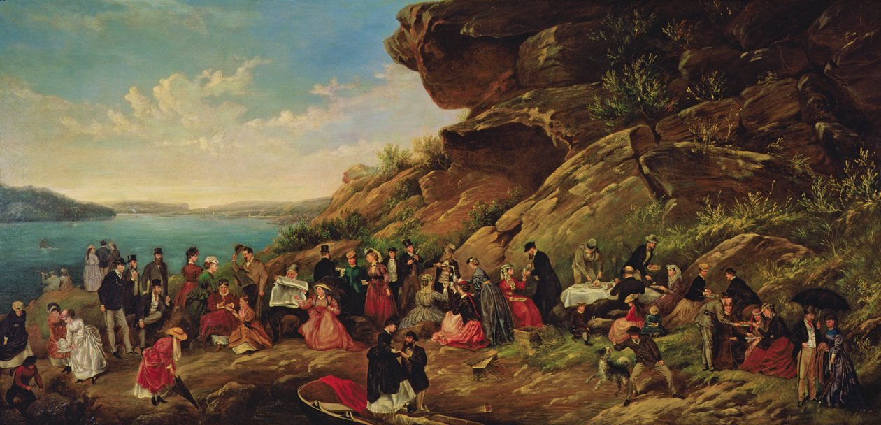 Picknick på Clark Island, 1870 av Montague Scott