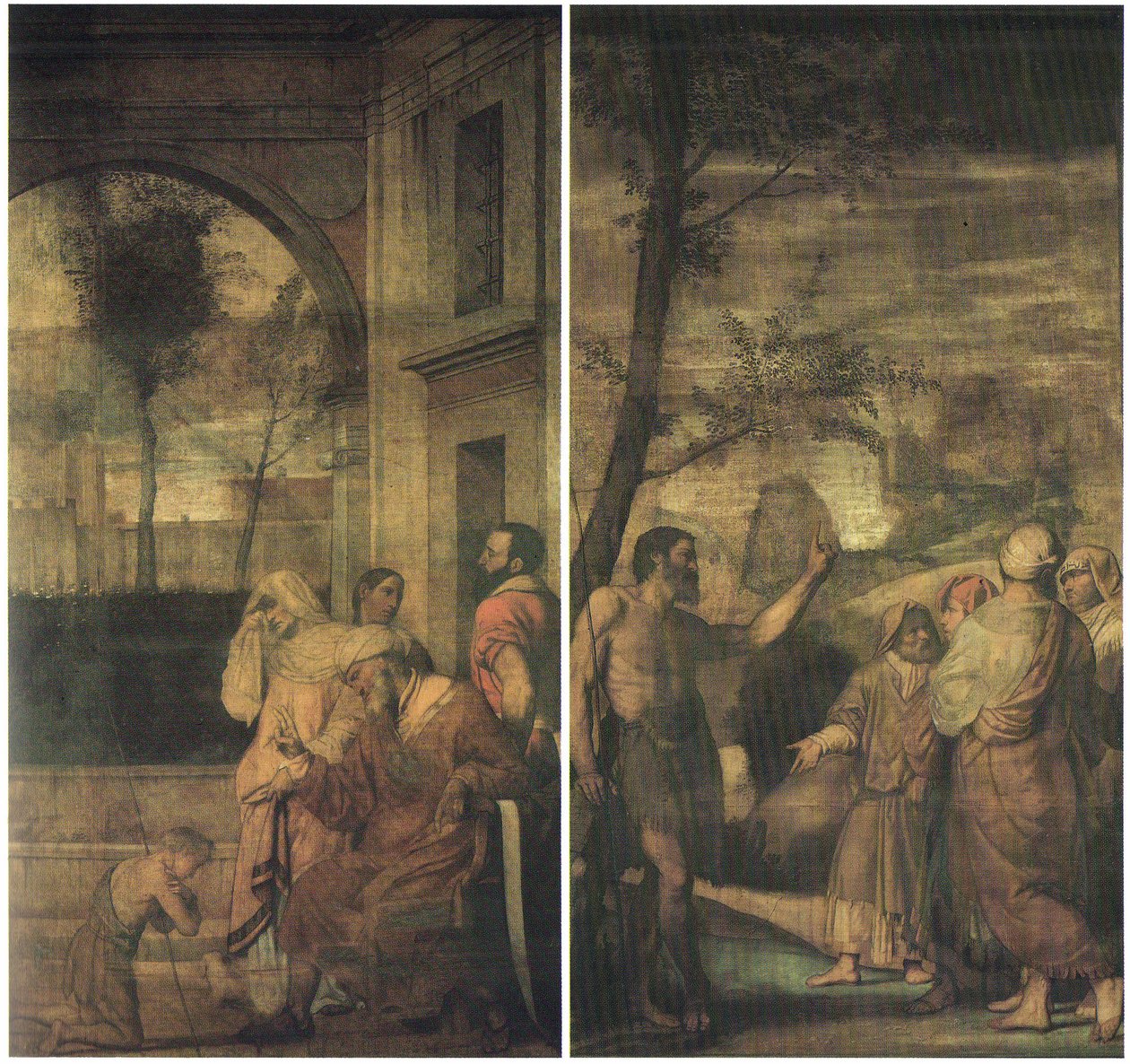 Johannes evangelistkyrkan Orgelhus av Moretto da Brescia
