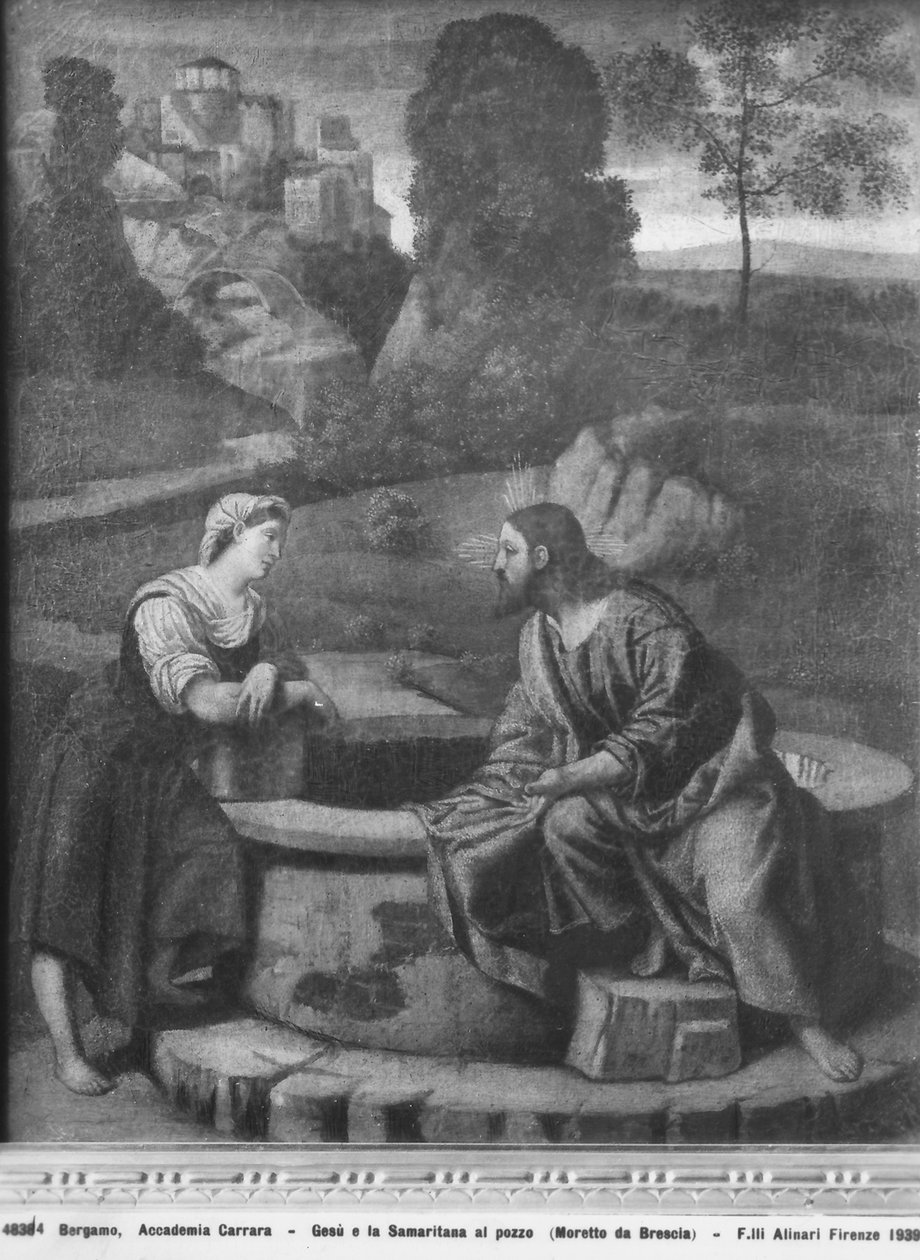 Kristus och samariten vid brunnen av Moretto da Brescia