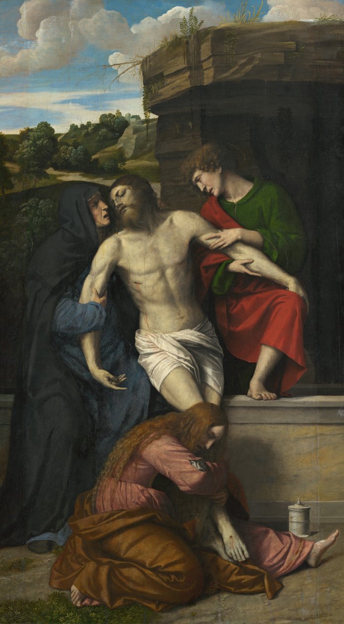 Pieta, 1520-talet. av Moretto da Brescia