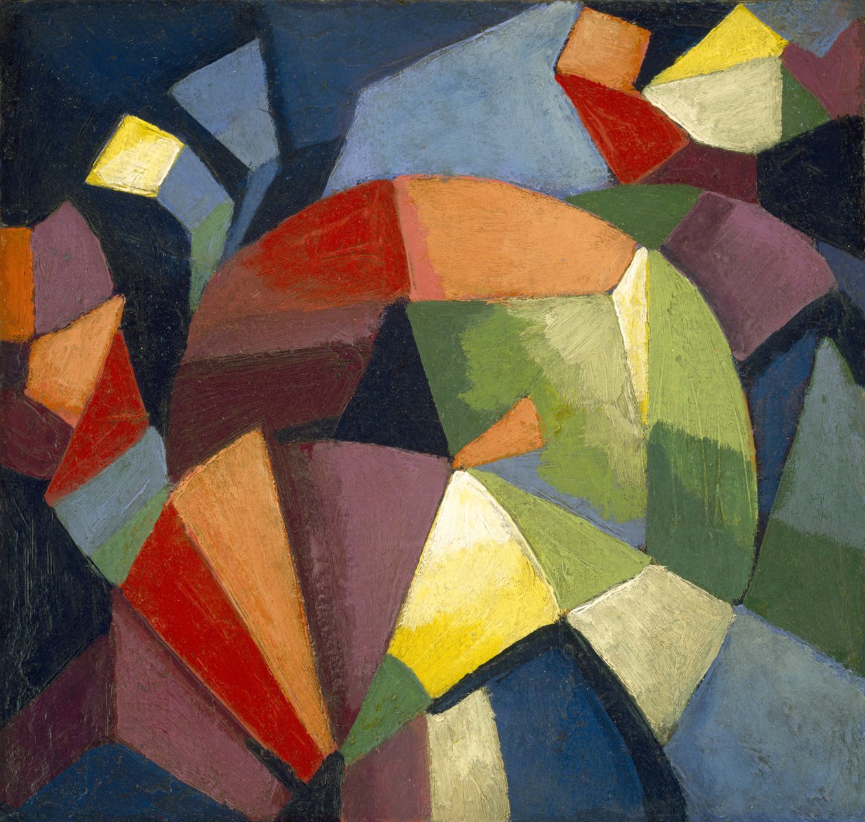 Synchromy, ca 1914 (olja på kompositionstavla) av Morgan Russell