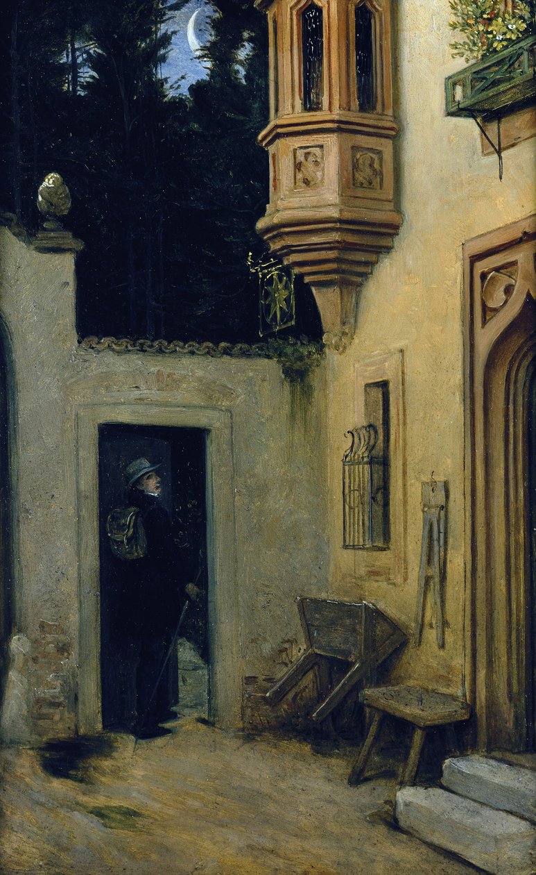 Abschied im Morgengrauen av Moritz Ludwig von Schwind