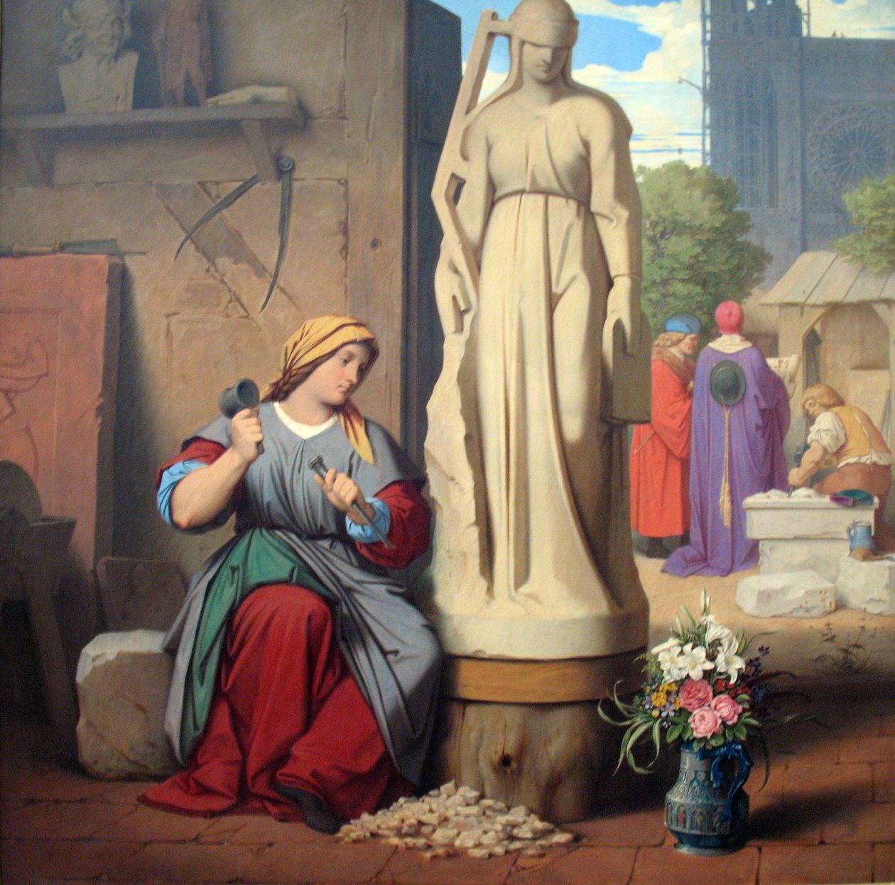 Sabina von Steinbach av Moritz Ludwig von Schwind