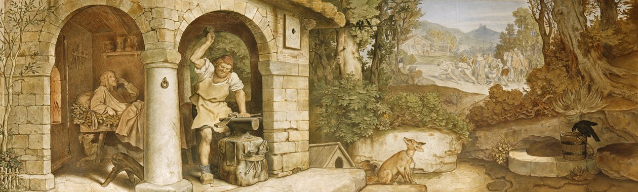 Smeden av Ruhla, ca 1854-55 (se även 311142) av Moritz Ludwig von Schwind