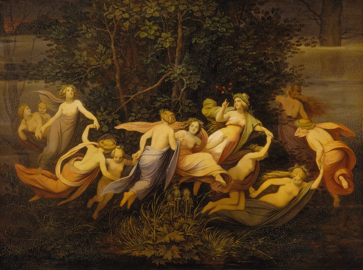 Älvdans i almlunden av Moritz Ludwig von Schwind