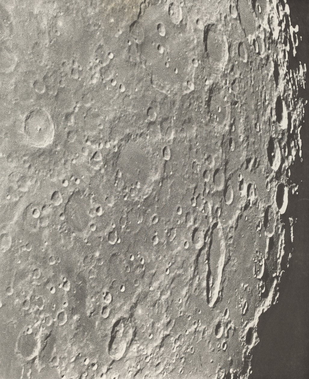 Månfotografi Blancanus - Tycho - Schiller,1899 (foto) av Moritz & Puiseux Pierre Henri (1855 1928) Loewy