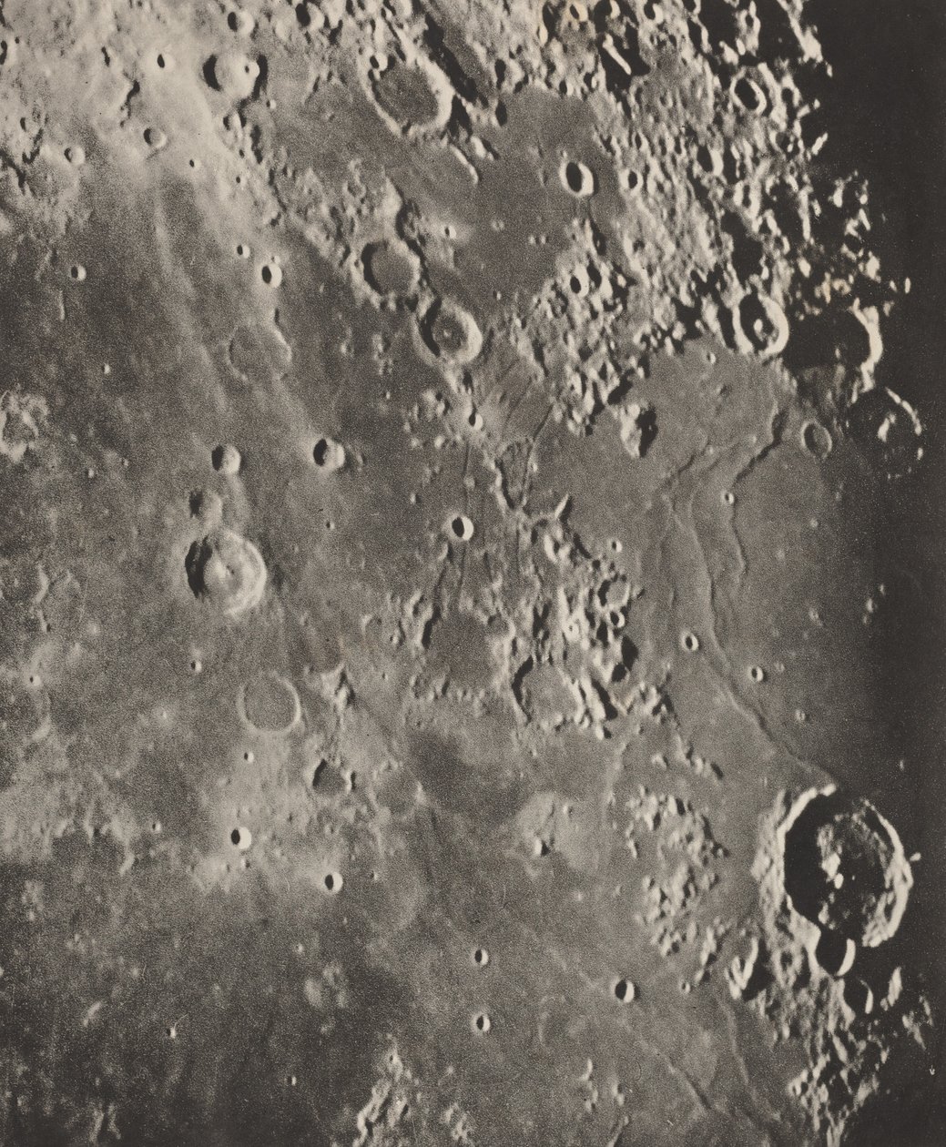 Fotografi Lunar Capuanus - Bouillaud - Gassendi, 1896 (foto) av Moritz & Puiseux Pierre Henri (1855-1928) Loewy