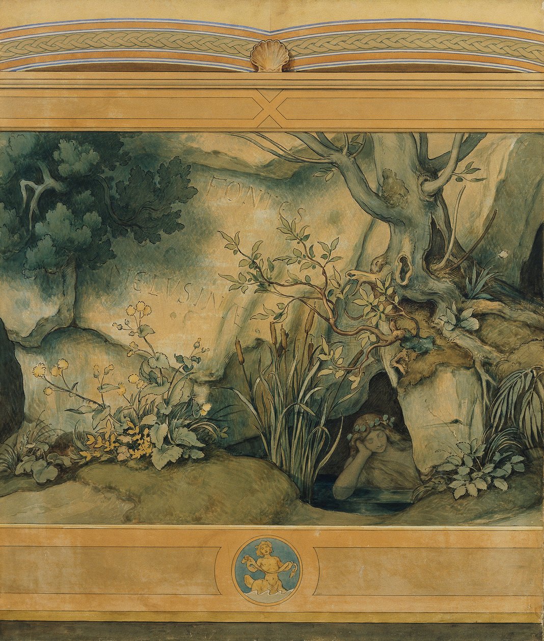 Den vackra Melusine: I. Fontes Melusinae av Moritz Ludwig von Schwind