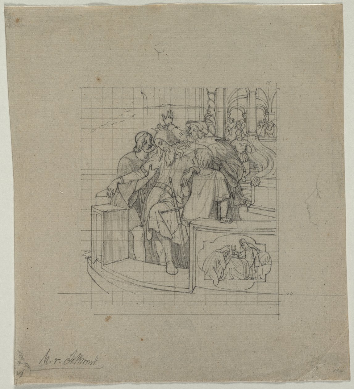 Kungen av Thule, andra eller tredje kvartalet 1800-talet. av Moritz Ludwig von Schwind