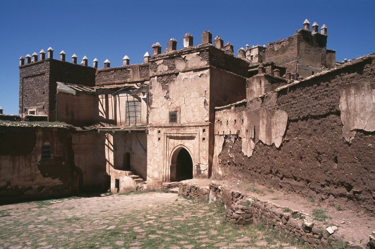 Exteriör vy av Kasbah av Thamiel glaoui av Moroccan School