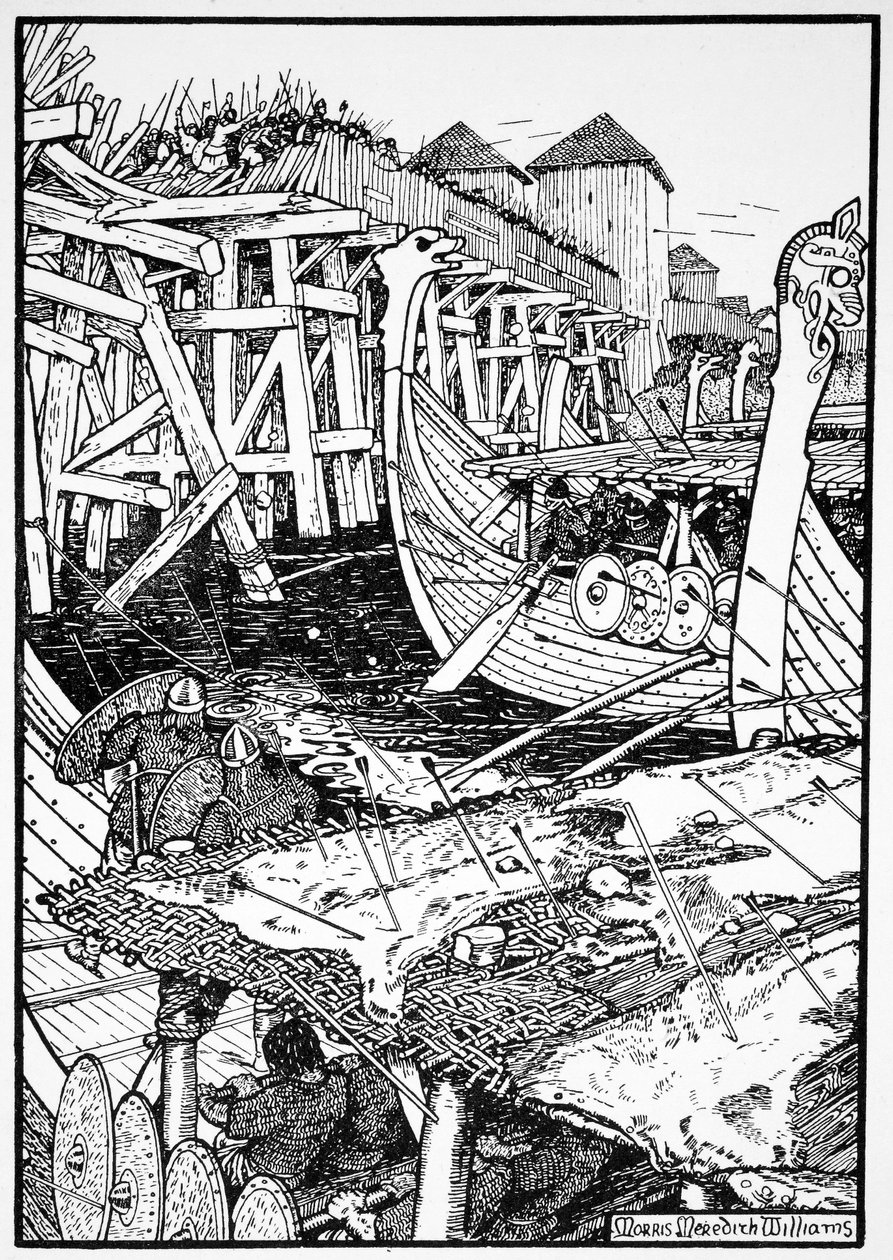 Slaget vid London Bridge, 1014 1913. av Morris Meredith Williams
