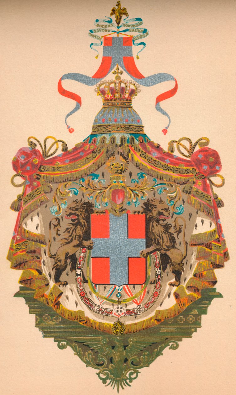 Konungariket Italiens vapen, c1933 av Morris and Co Ltd Whitehead