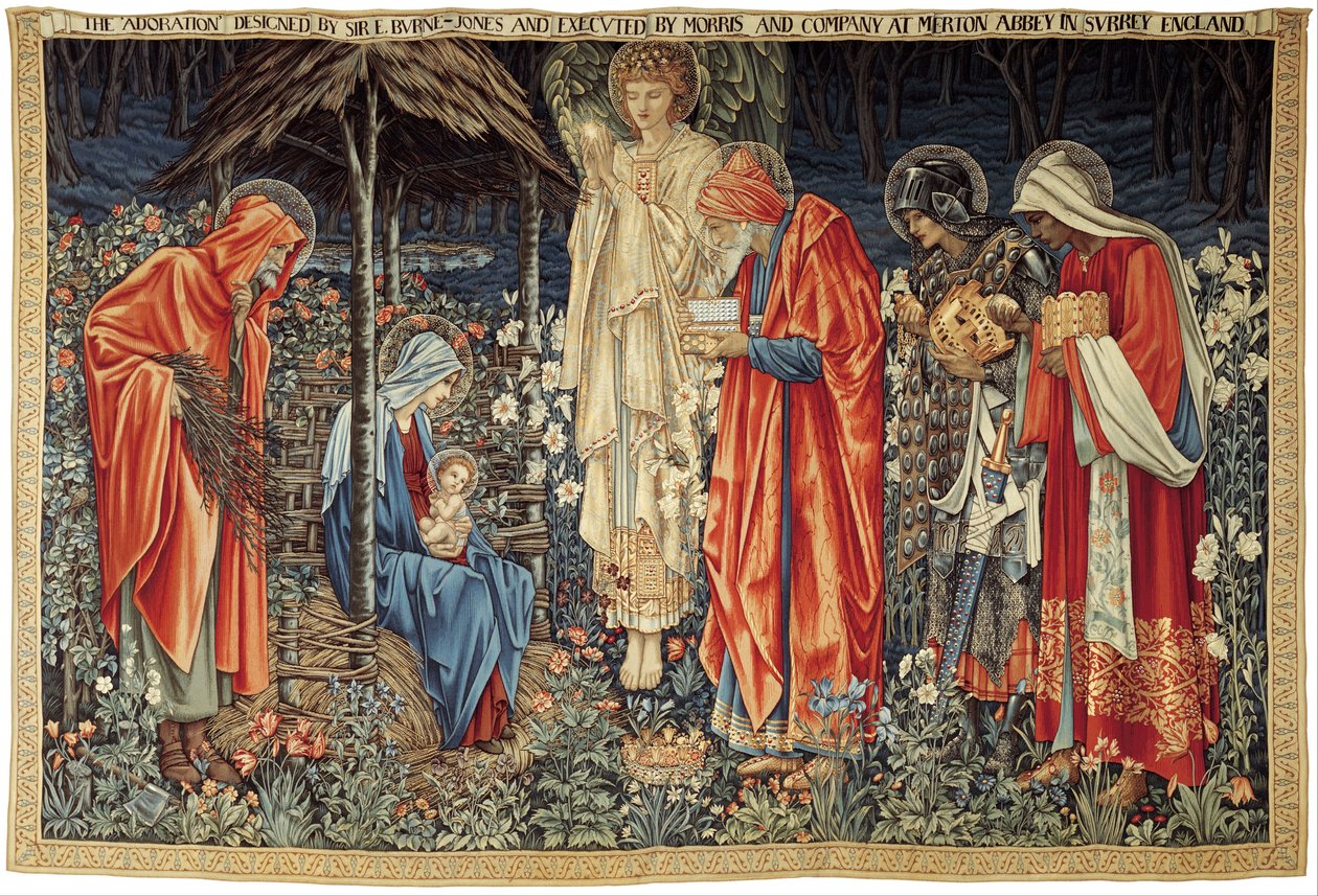 Tillbedjan av Magi av Morris and Company