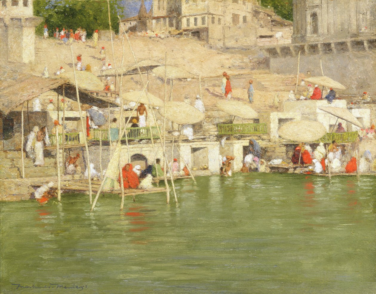 Benares, ca 1901 av Mortimer Ludington Menpes
