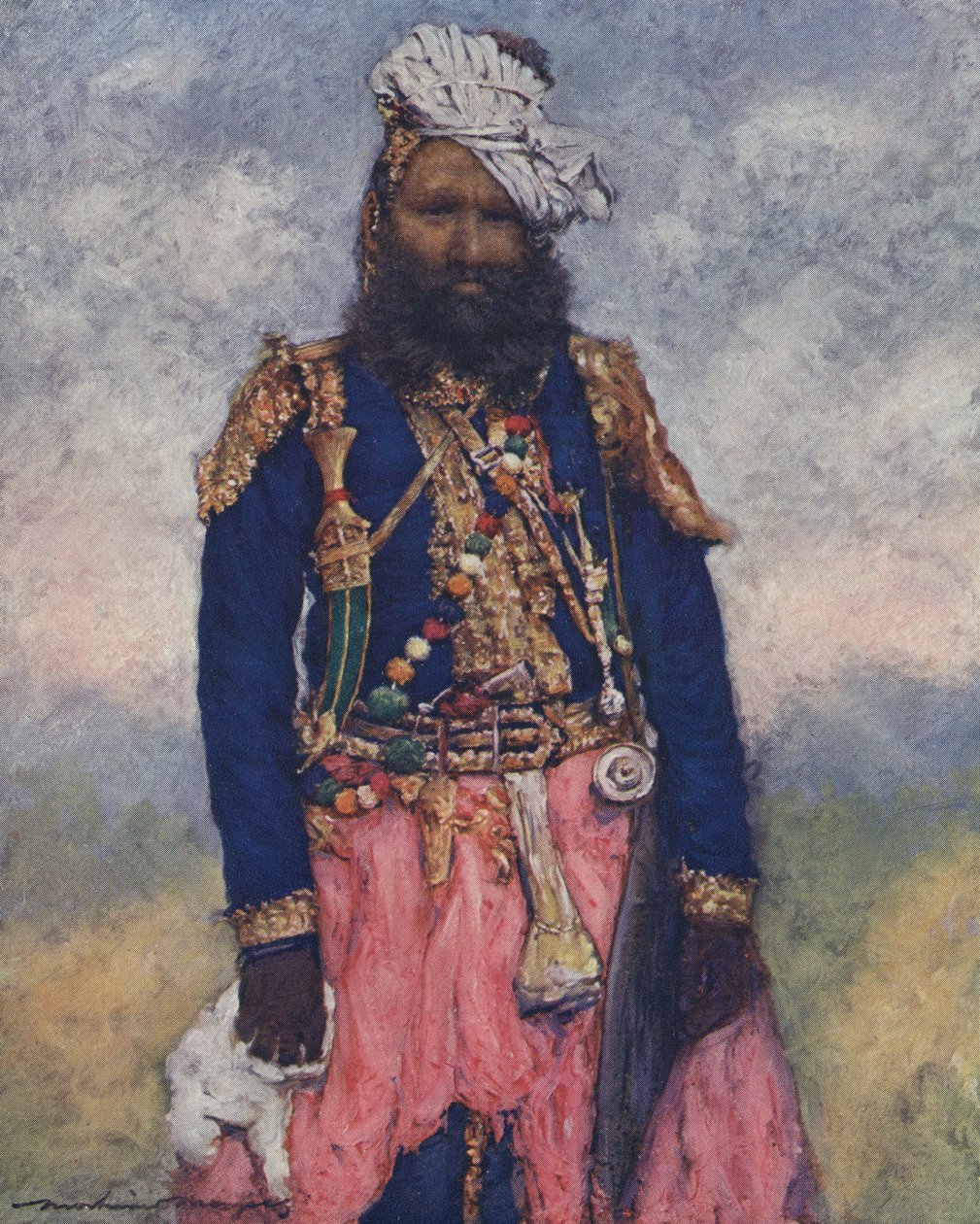 Indisk soldat - tidligt i det 20. århundrede av Mortimer Ludington Menpes