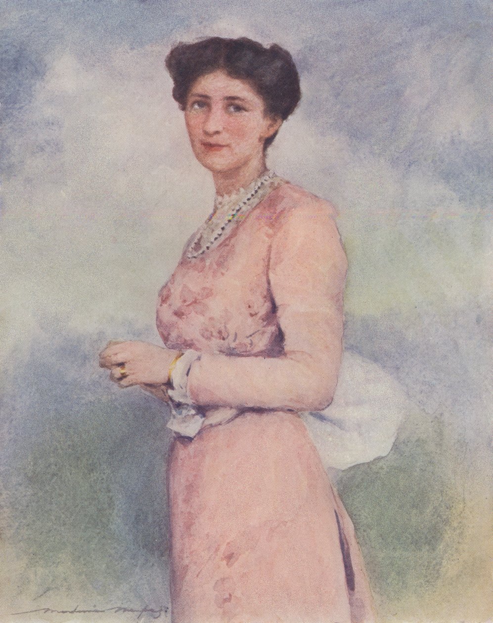Mary Curzon baronesse af Kedlestonswed av Mortimer Ludington Menpes