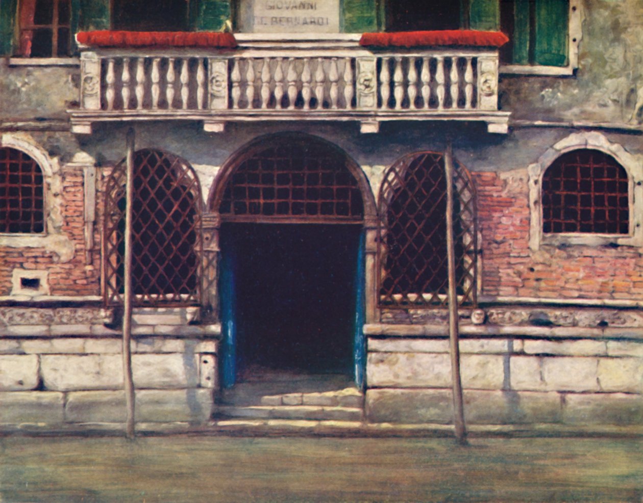 "En dörröppning, Venedig", 1903 av Mortimer L Menpes