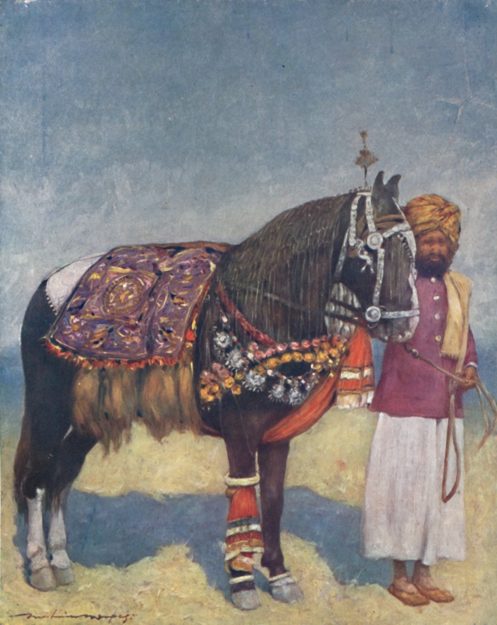"En häst från Jodhpur", 1903 av Mortimer L Menpes