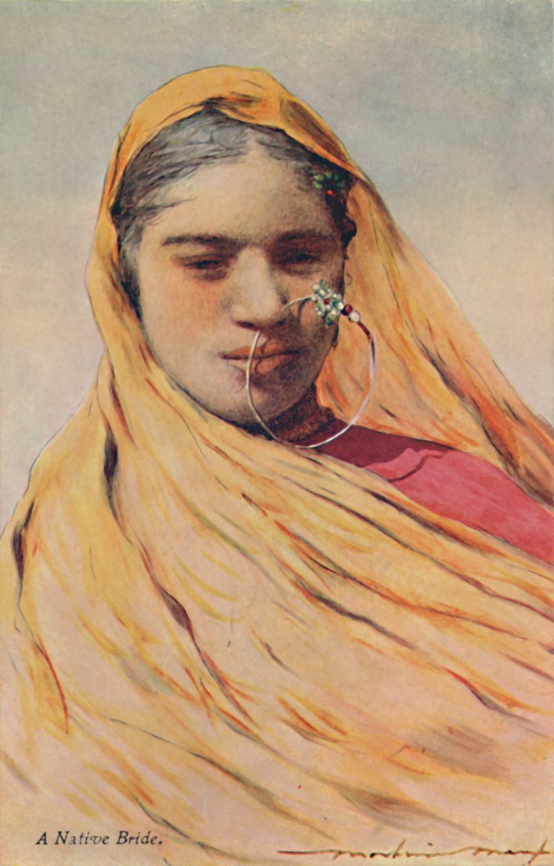 "A Native Bride", c1920-talet. av Mortimer L Menpes