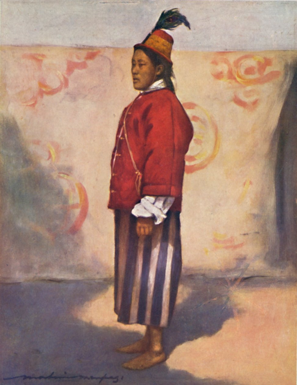 "En soldat från Maharaja av Sikkim", 1903 av Mortimer L Menpes