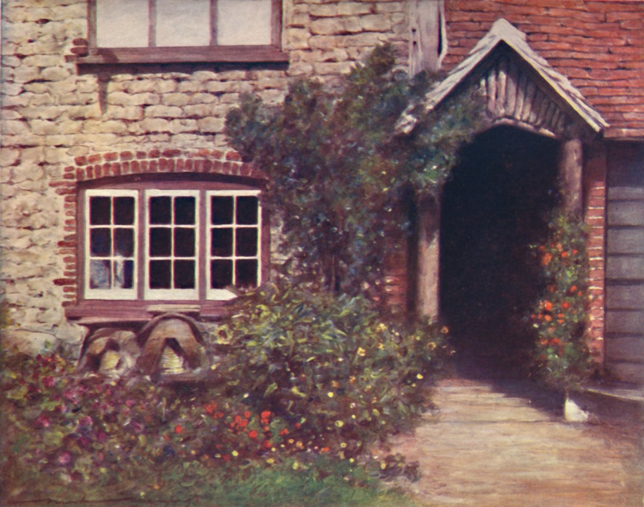 "A Surrey Porch", 1903 av Mortimer L Menpes
