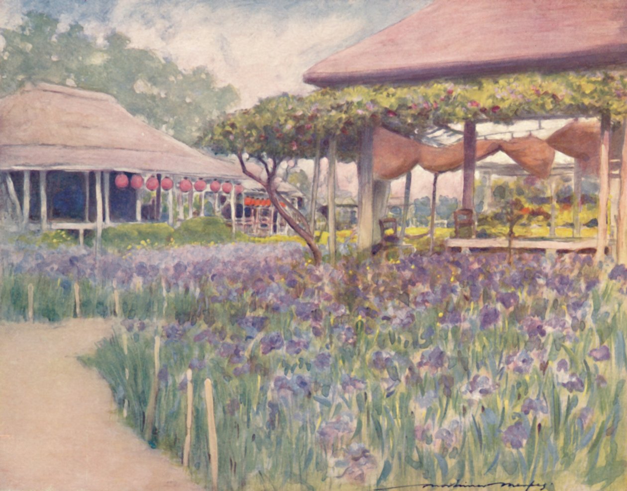 "En Iristrädgård", 1903 av Mortimer L Menpes