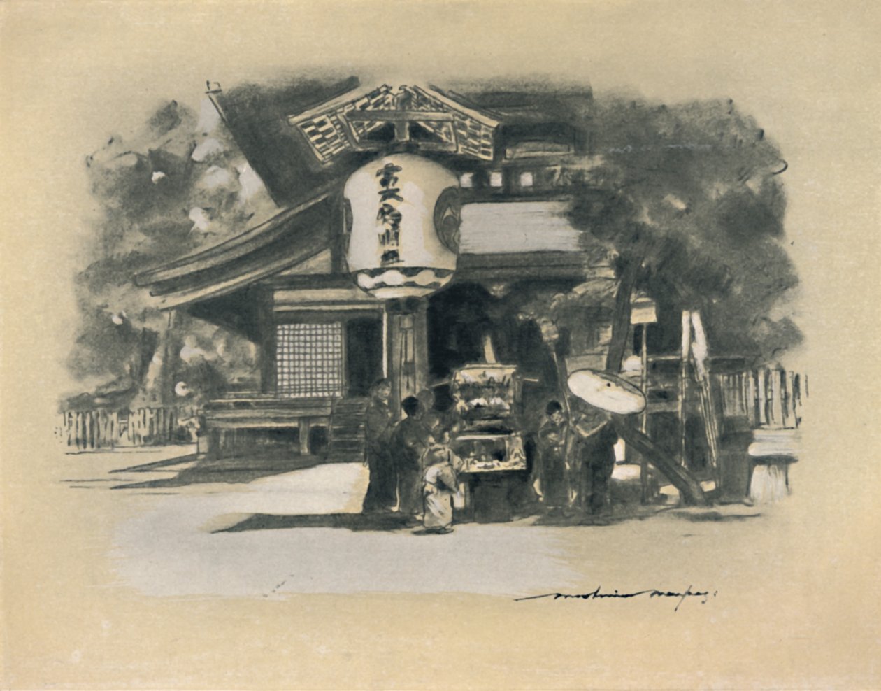 "I Kioto", 1903 av Mortimer L Menpes