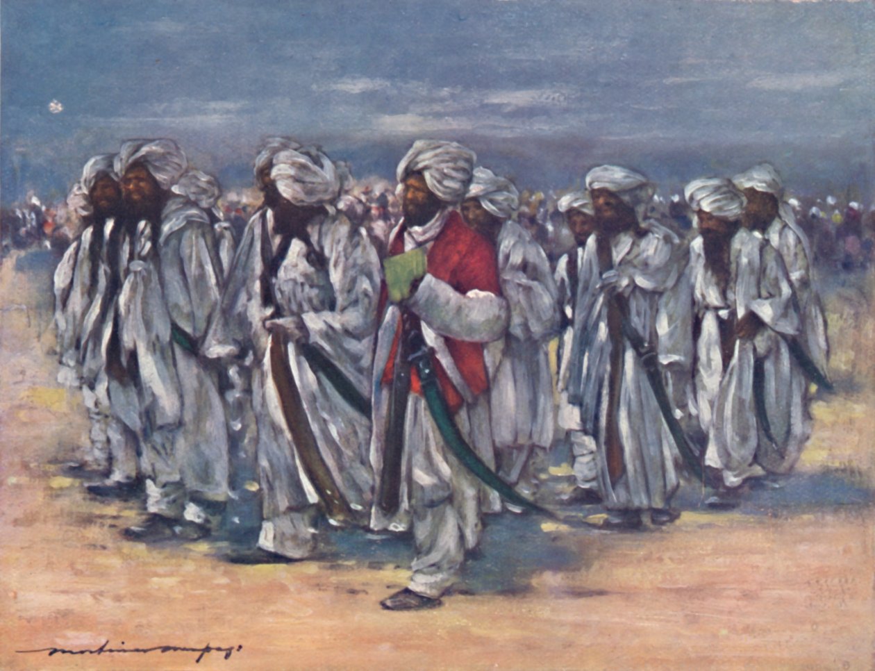 "Baluch Chiefs on Durbar Day", 1903 av Mortimer L Menpes