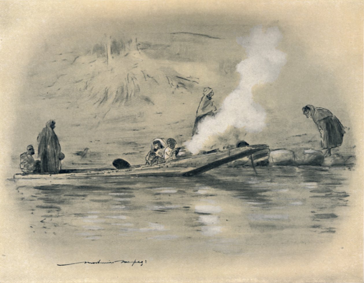 Familj av nomadstammen, 1903 av Mortimer L Menpes
