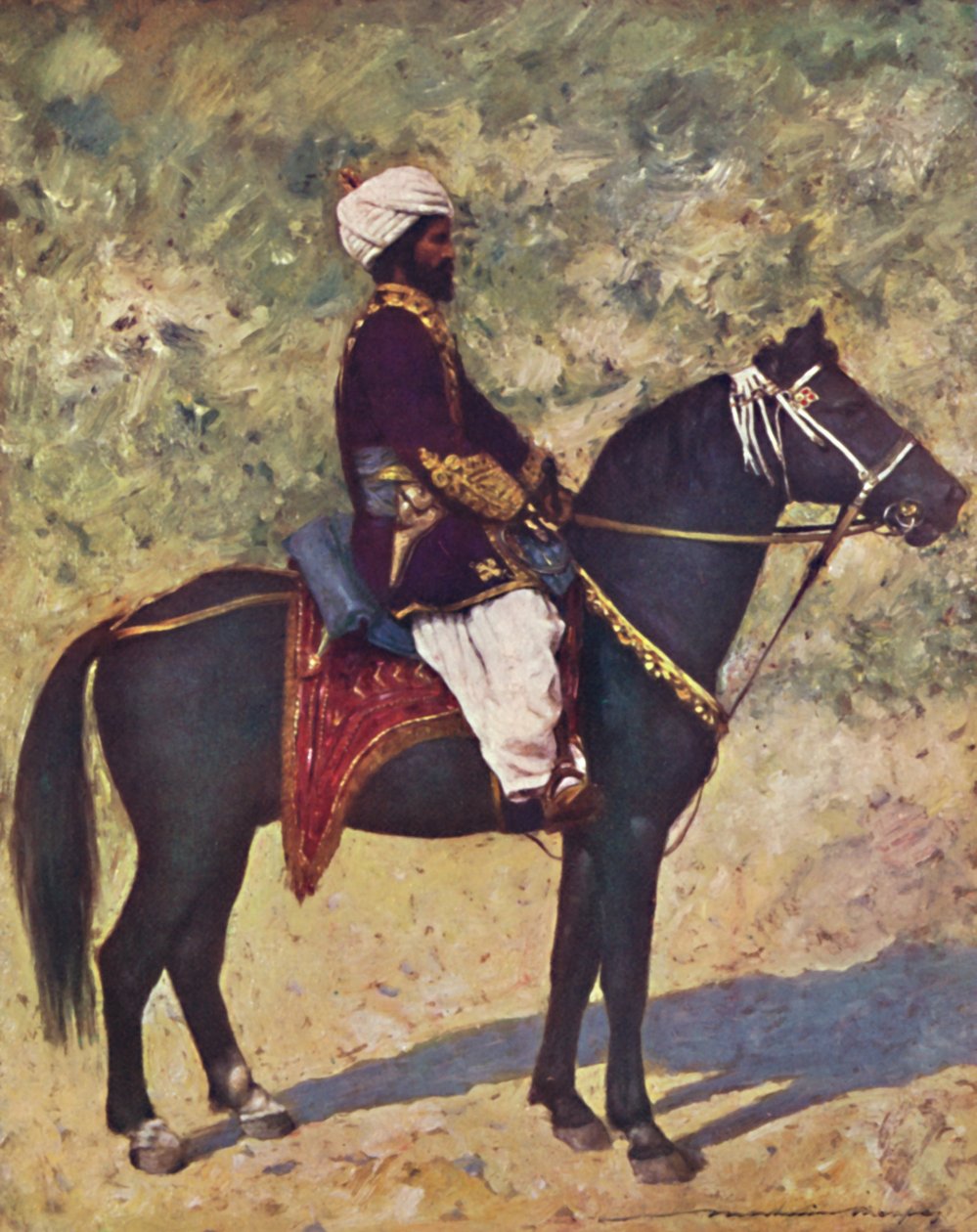 Ryttare vid Bombay Camp, 1903 av Mortimer L Menpes