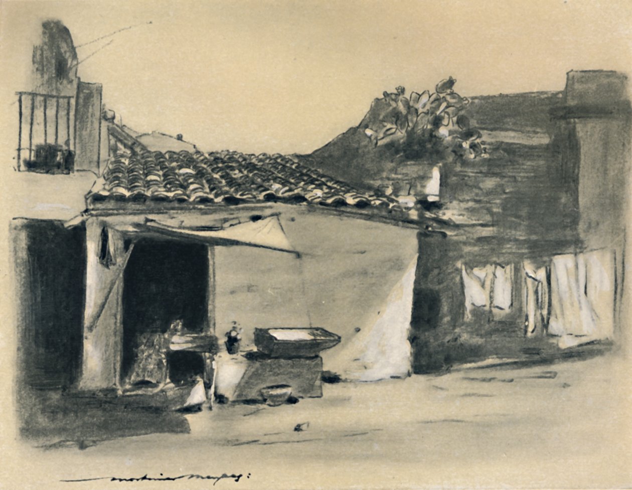 "I utkanten av Palermo", 1903 av Mortimer L Menpes