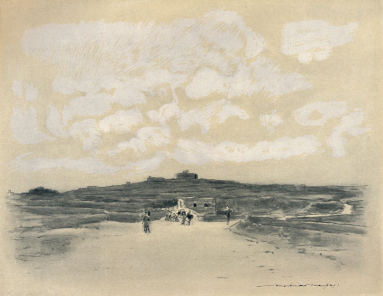 "På vägen till Betlehem", 1903 av Mortimer L Menpes