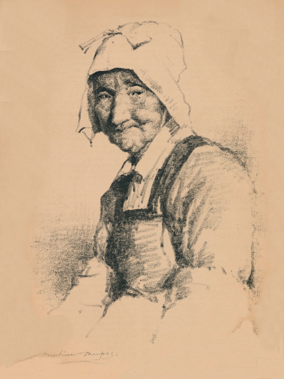 Porträtt av en gammal kvinna, c1890, 1894 av Mortimer L Menpes