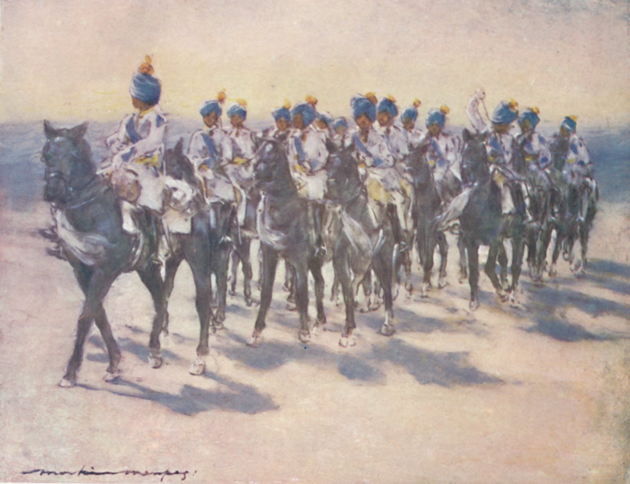 Imperial Cadet Corps i Durbar, 1903 av Mortimer L Menpes