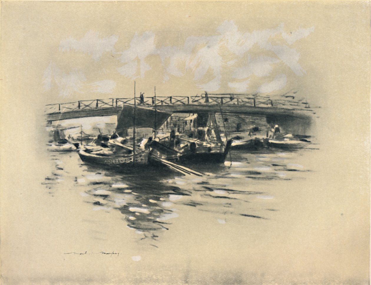 "Ogarafloden i Tokio", 1903 av Mortimer L Menpes