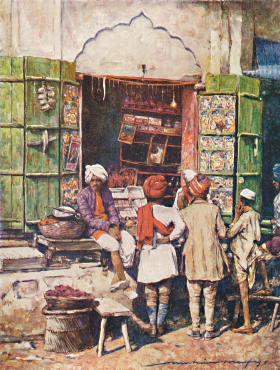 Ett populärt stall, 1905 av Mortimer Ludington Menpes